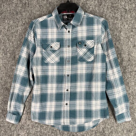 Three Sixty Six Shirt Medium‎ Mens Flannel Casual Button-Down Long-Sleeve Top - Picture 1 of 8